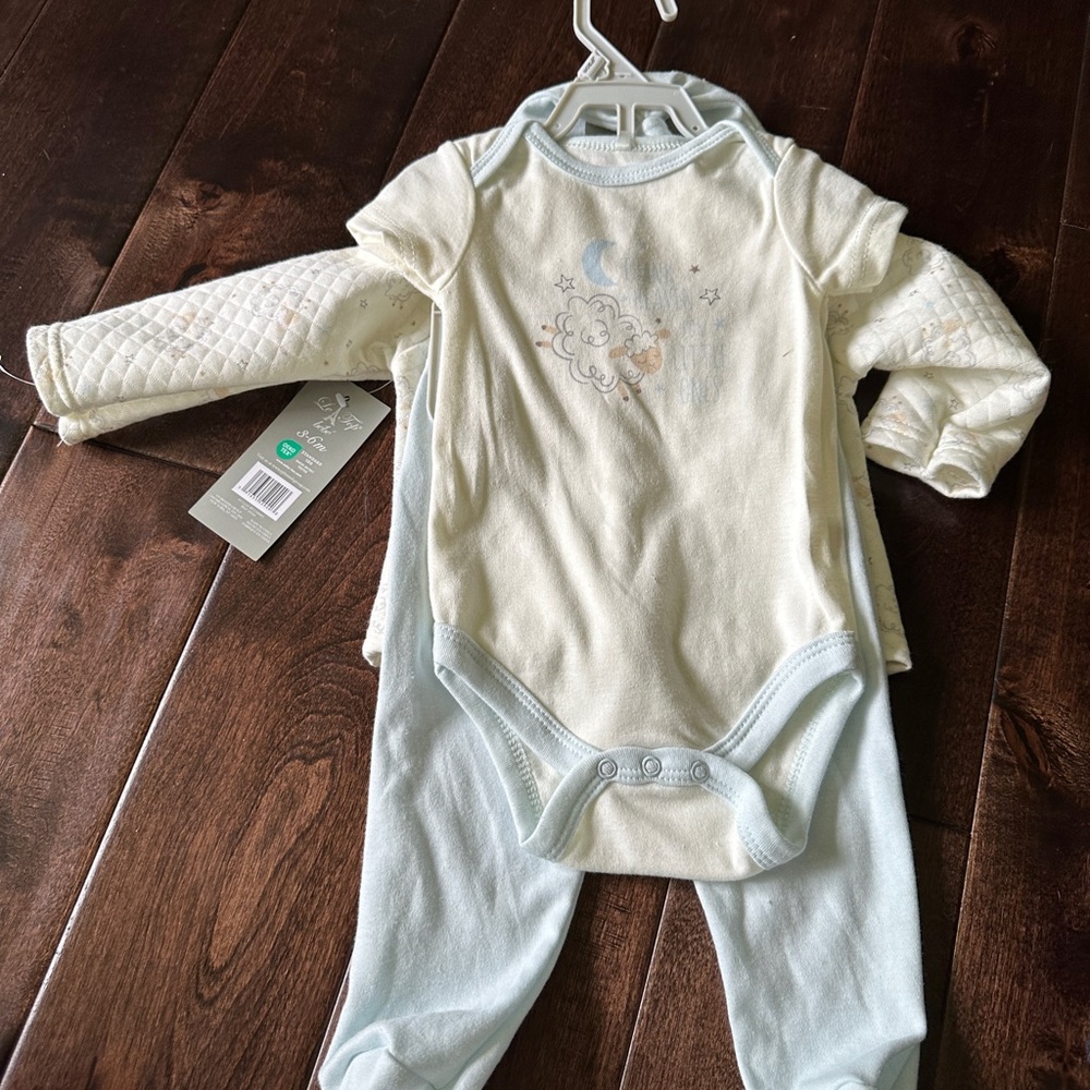 Le Top Cream Quilted Baby Set